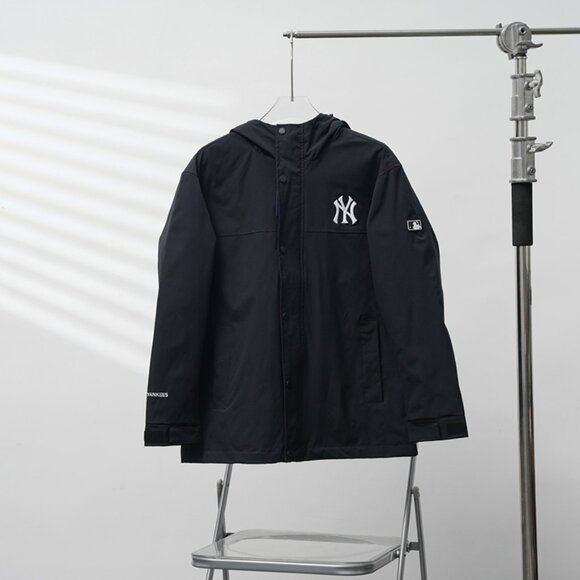 MLB Black Hooded Jacket - Picture 1 of 9